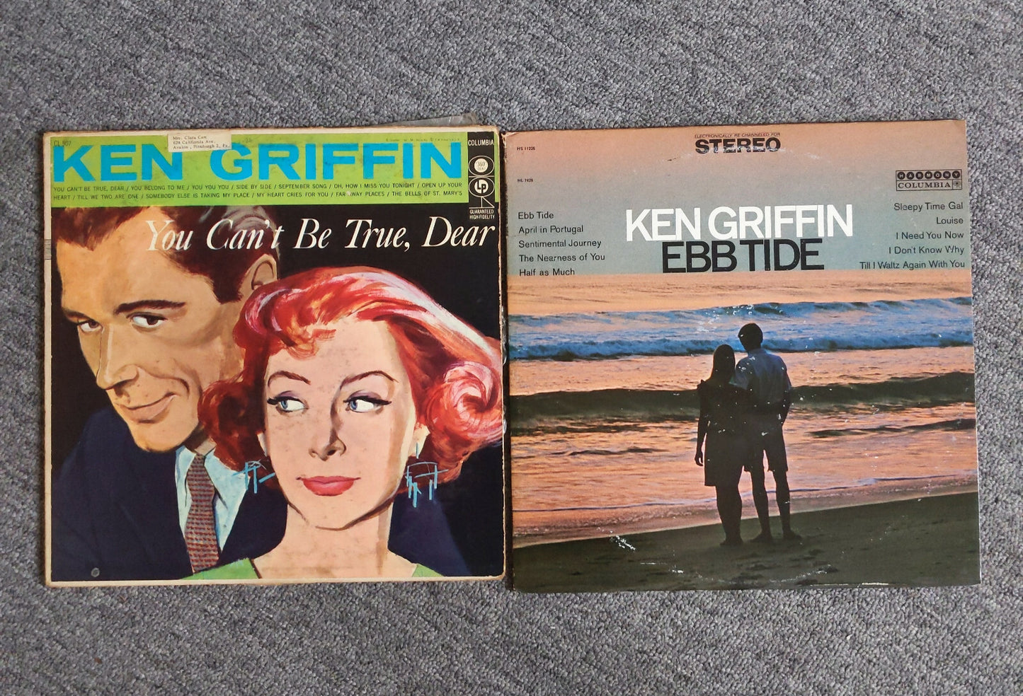 2 SINGLE ALBUMS KEN GRIFFIN