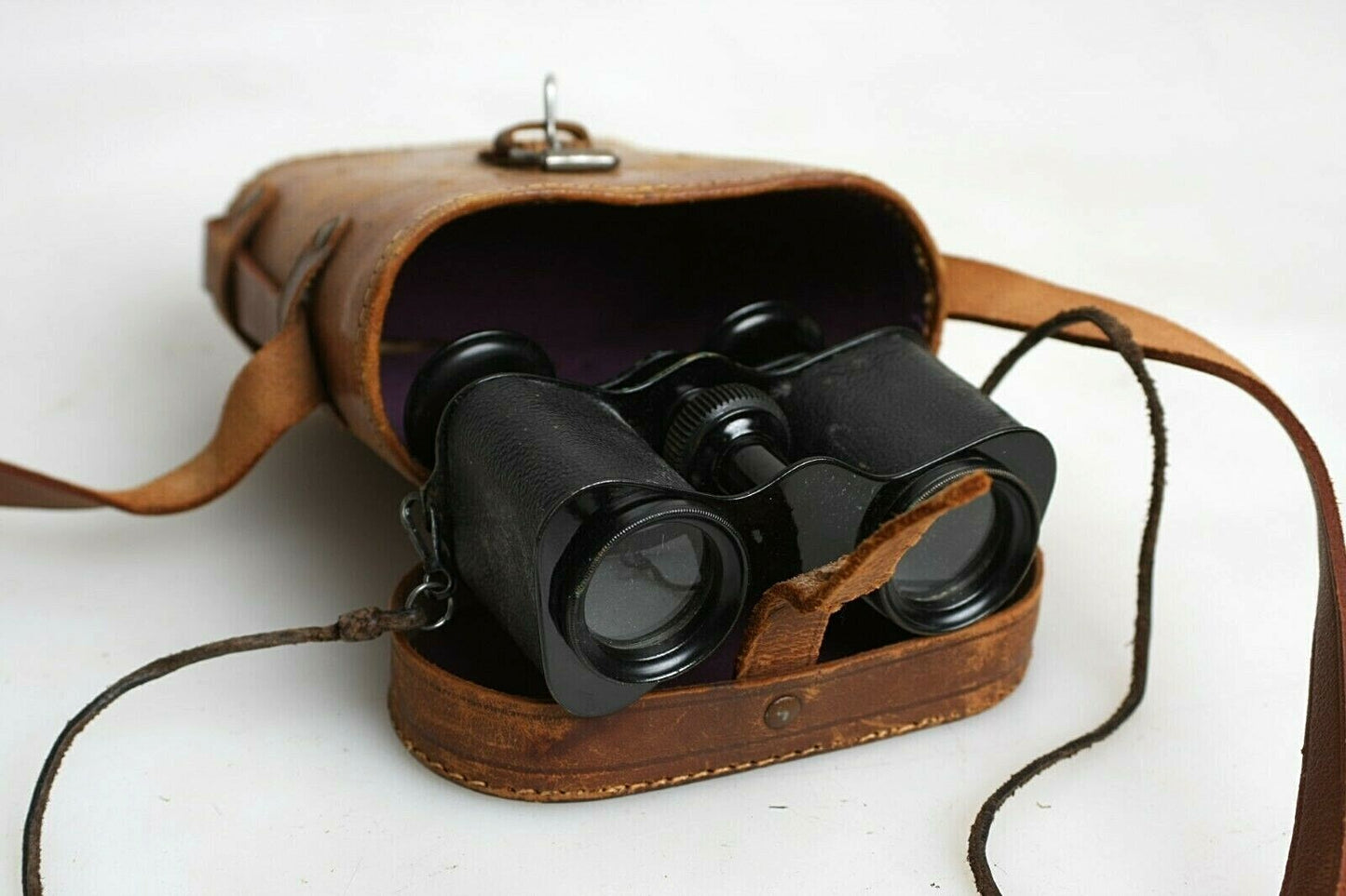 Antique Sportiere Paris Binoculars with Case