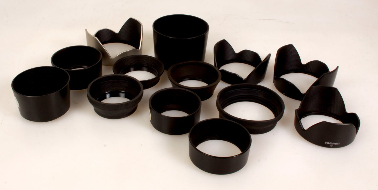 Lens Hood Lot of 12