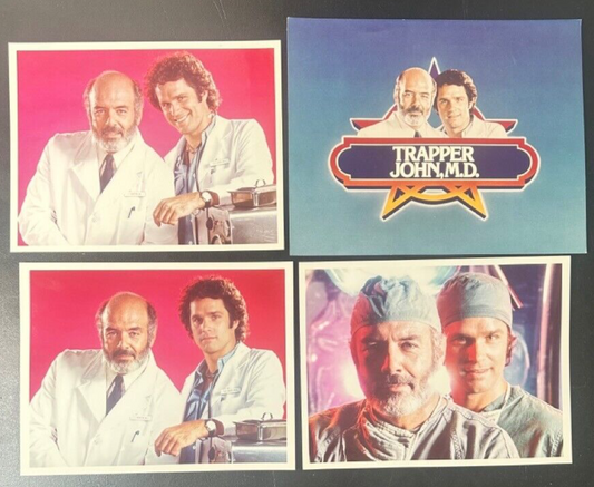 Trapper John MD 1980's TV Publicity Press Release Material Set of 4 Photos 8x10