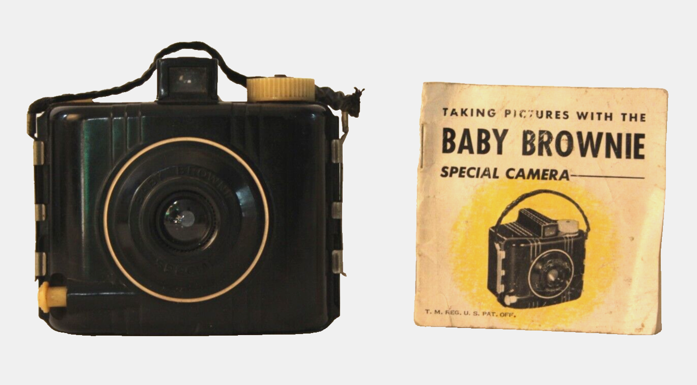 Art Deco Bakalite Camera with Original Manual
