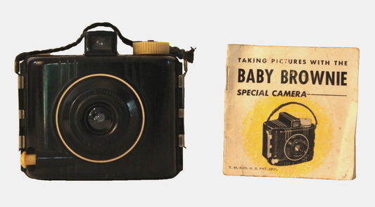 Art Deco Bakalite Camera with Original Manual