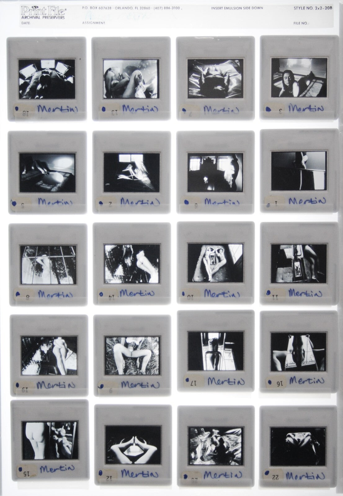 Rodger Mertin Fine Art Photography 35mm Slide Film - Lot of 88