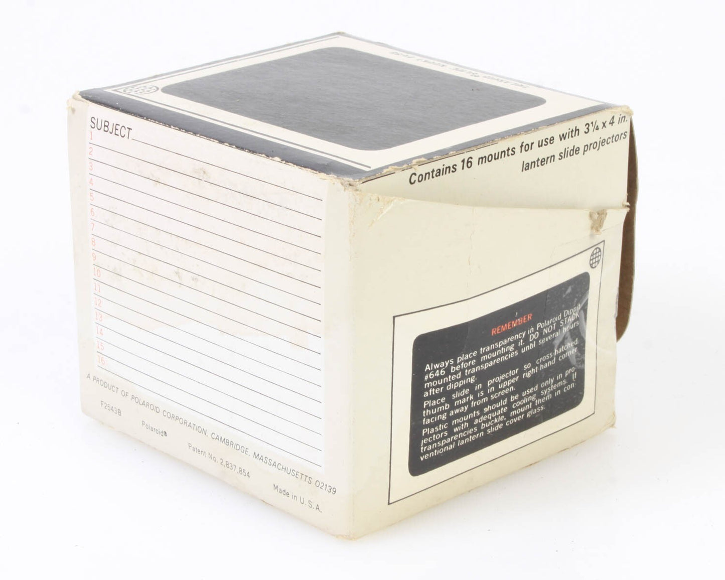 POLAROID SLIDE MOUNTS, IN ORIGINAL BOX