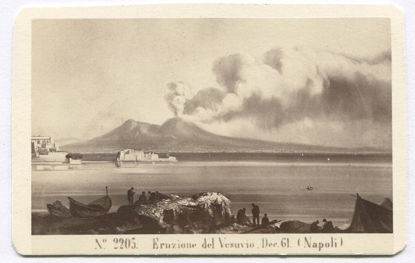 MT VESUVIO, NAPOLI, ITALY. CDV.