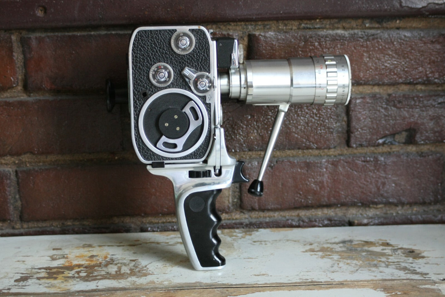 Paillard Bolex B-8L 8mm Movie Camera w/ Cine Lens & Pistol Grip