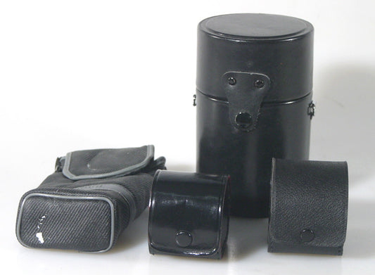 ASSORTED CAMERA LENS CASES AND POUCH-SET OF 4