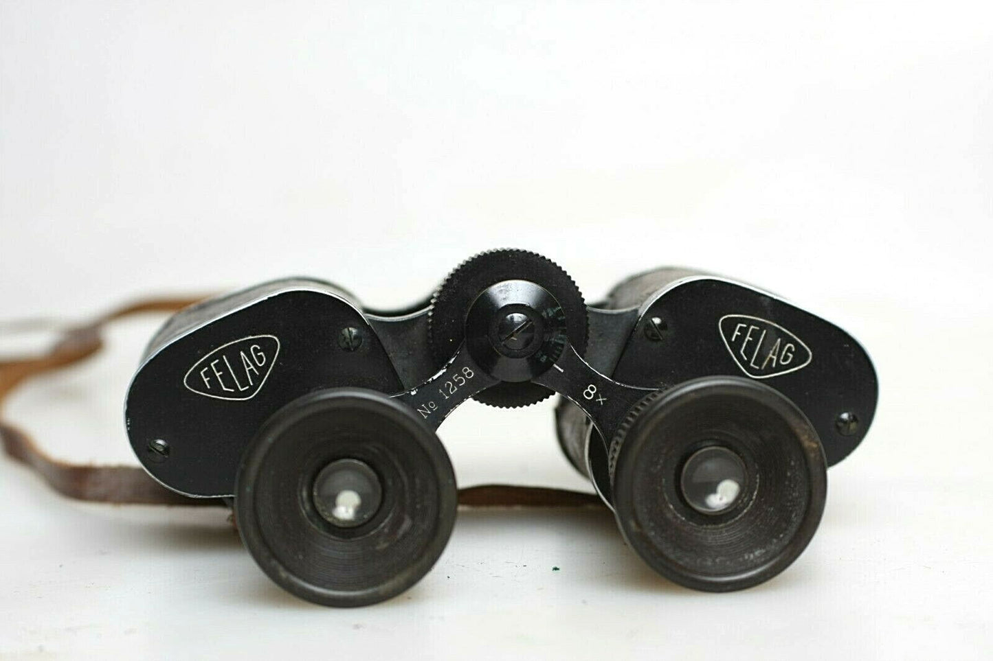 Antique Felag 8x Binoculars #1258 with Case