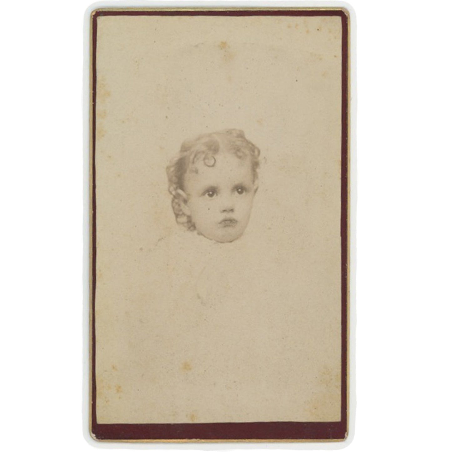 VINTAGE CDV - LITTLE GIRL SOUTH SIDE PITTSBURGH PA