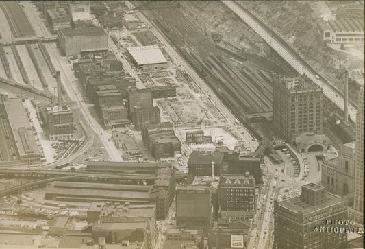 17TH ST. INCLINE/BIGELOW BLVD, PGH. AERIAL VIEW/GERLACH & KASAK. 1940-60.