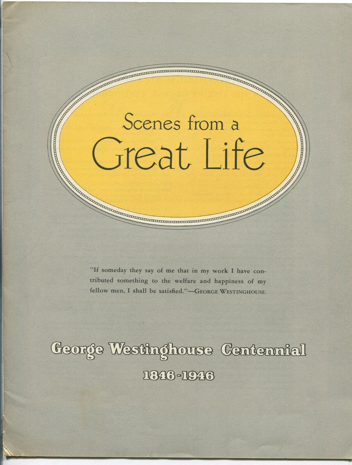 GEORGE WESTINGHOUSE PAMPHLETS. 4 SET. VINTAGE.