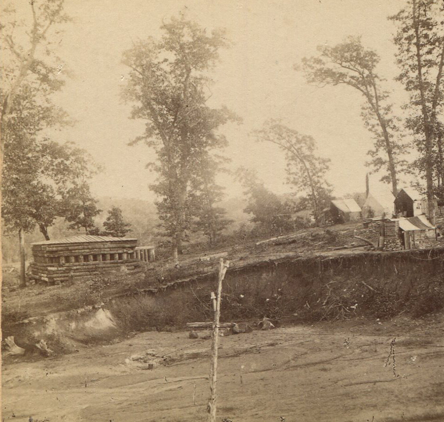 CIVIL WAR STEREOVIEW, WAR FOR THE UNION. BLOCK HOUSE.