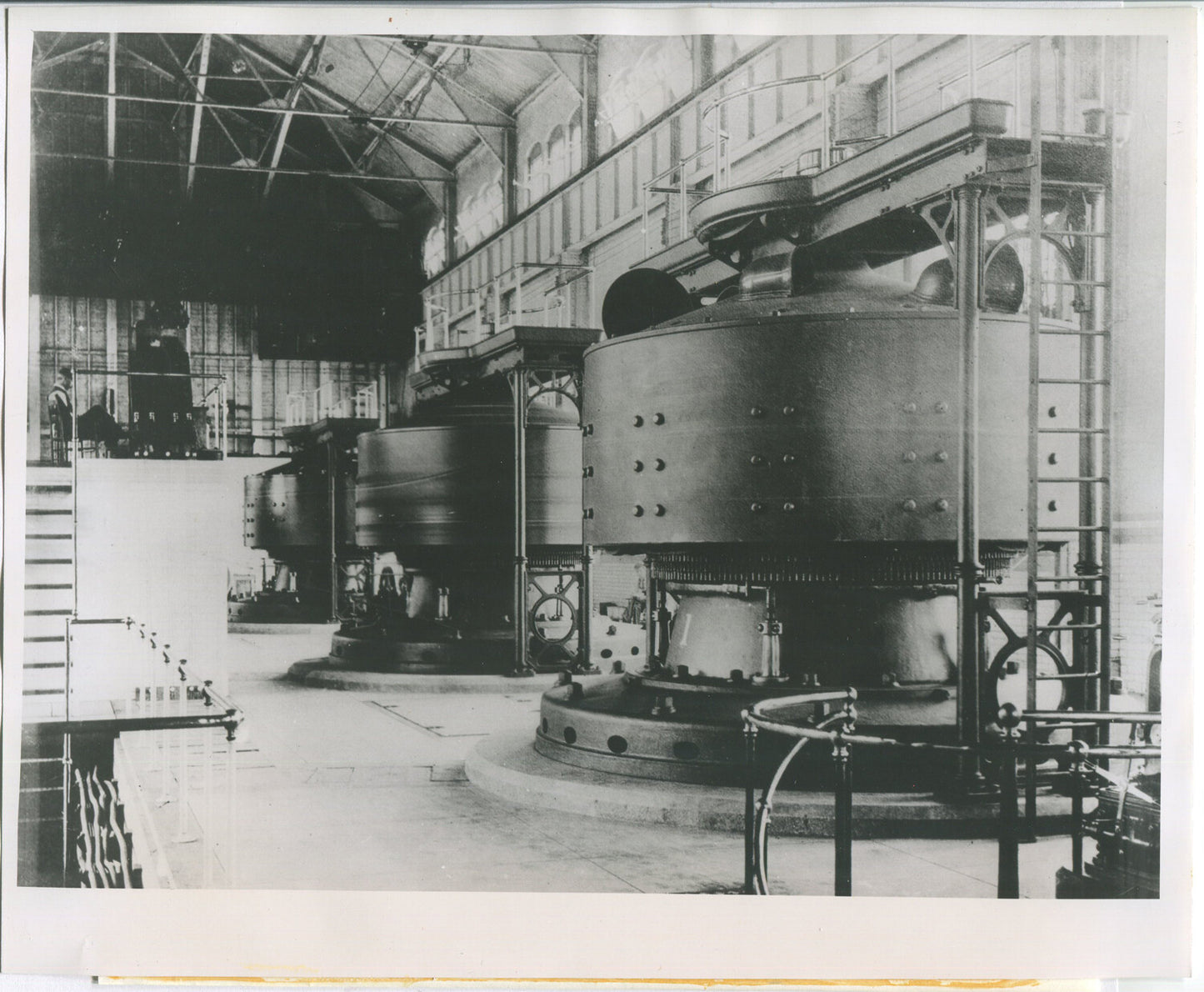 Vintage Westinghouse First AC Generators Niagara Falls NY 8x10 Black & White Silver Print Photograph