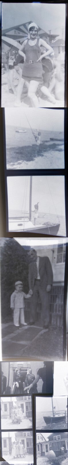 Vintage Photo Negatives Collection 35mm and 2.25 Inch, 25 Count, Authentic