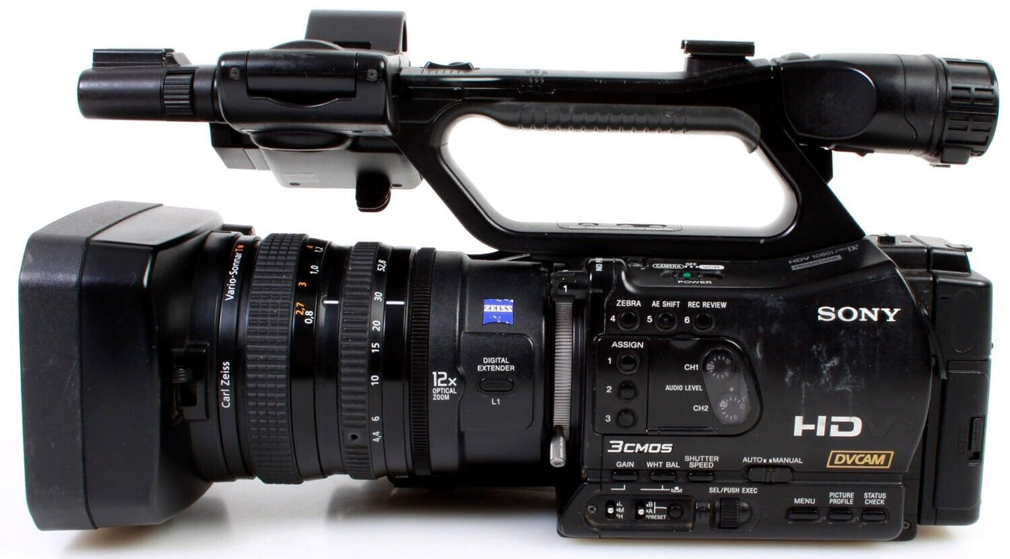 Sony HVR-Z7U High Definition HDV MiniDv 1080i Video Camcorder w/ Accs