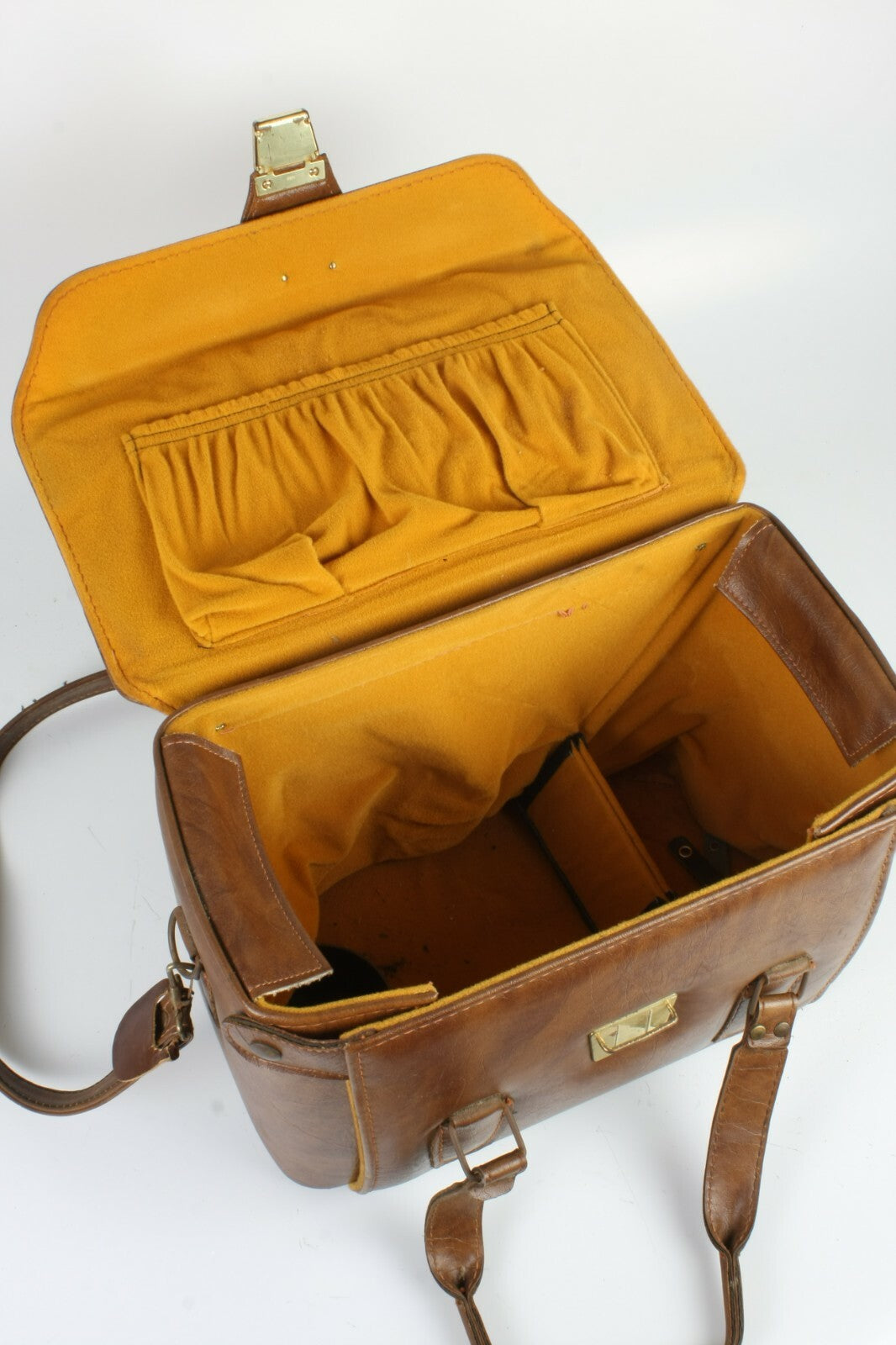 Leather Vintage Camera Bag with Camera Case
