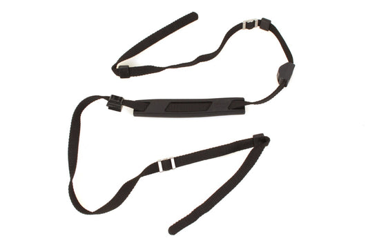 Minolta Black Vintage Camera Strap w/ Battery Holder & Hotshoe Cover