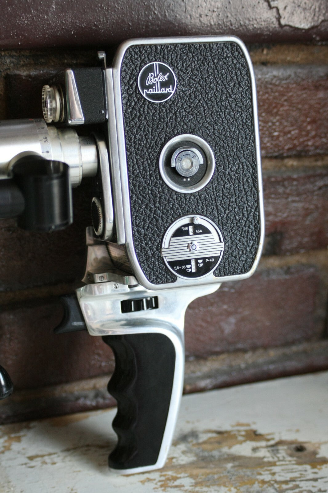 Paillard Bolex B-8L 8mm Movie Camera w/ Cine Lens & Pistol Grip