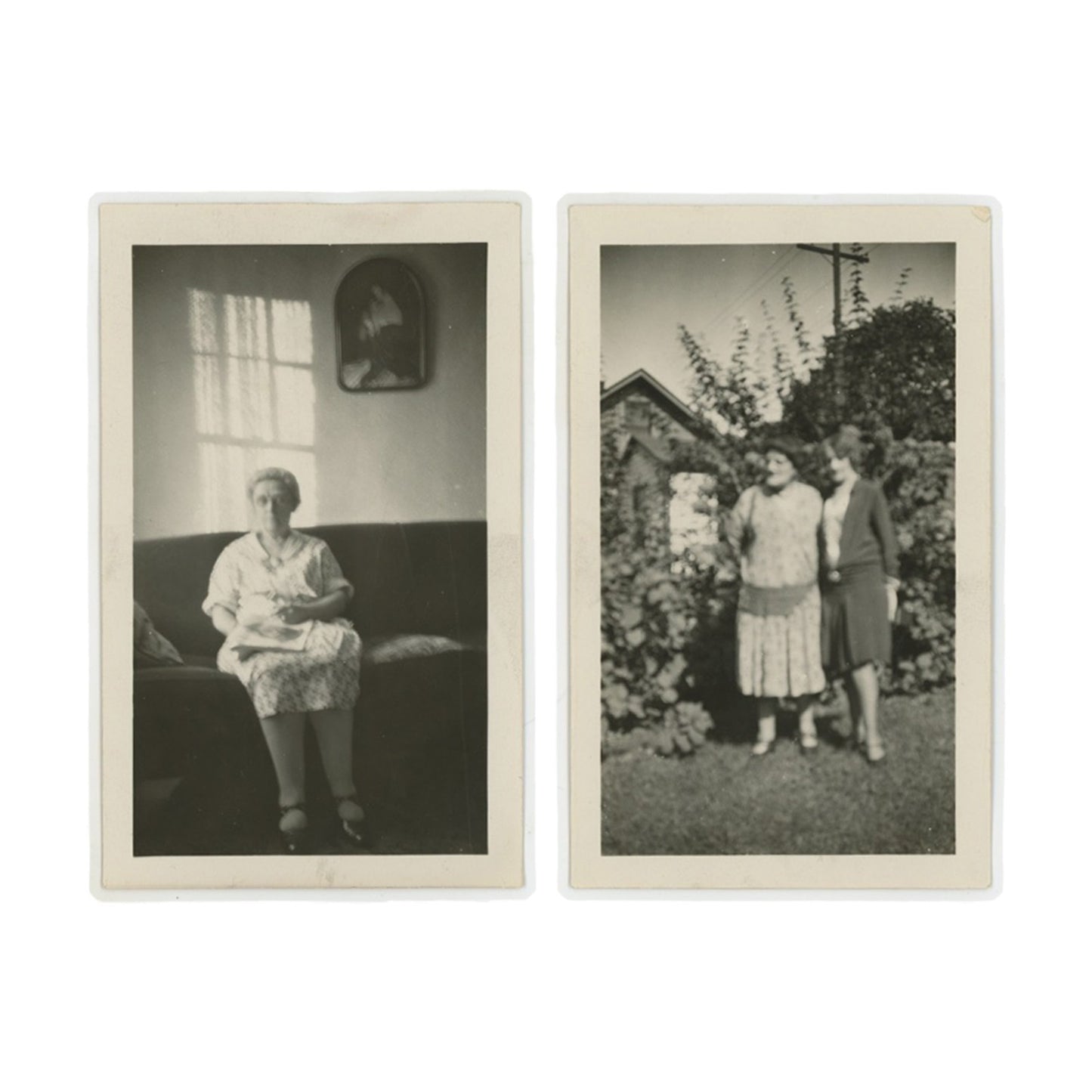 1920S VINTAGE PHOTO - FAMILY AT CHURCH W CAR, EXTRA PHOTOS (4) INDIANAPOLIS IND
