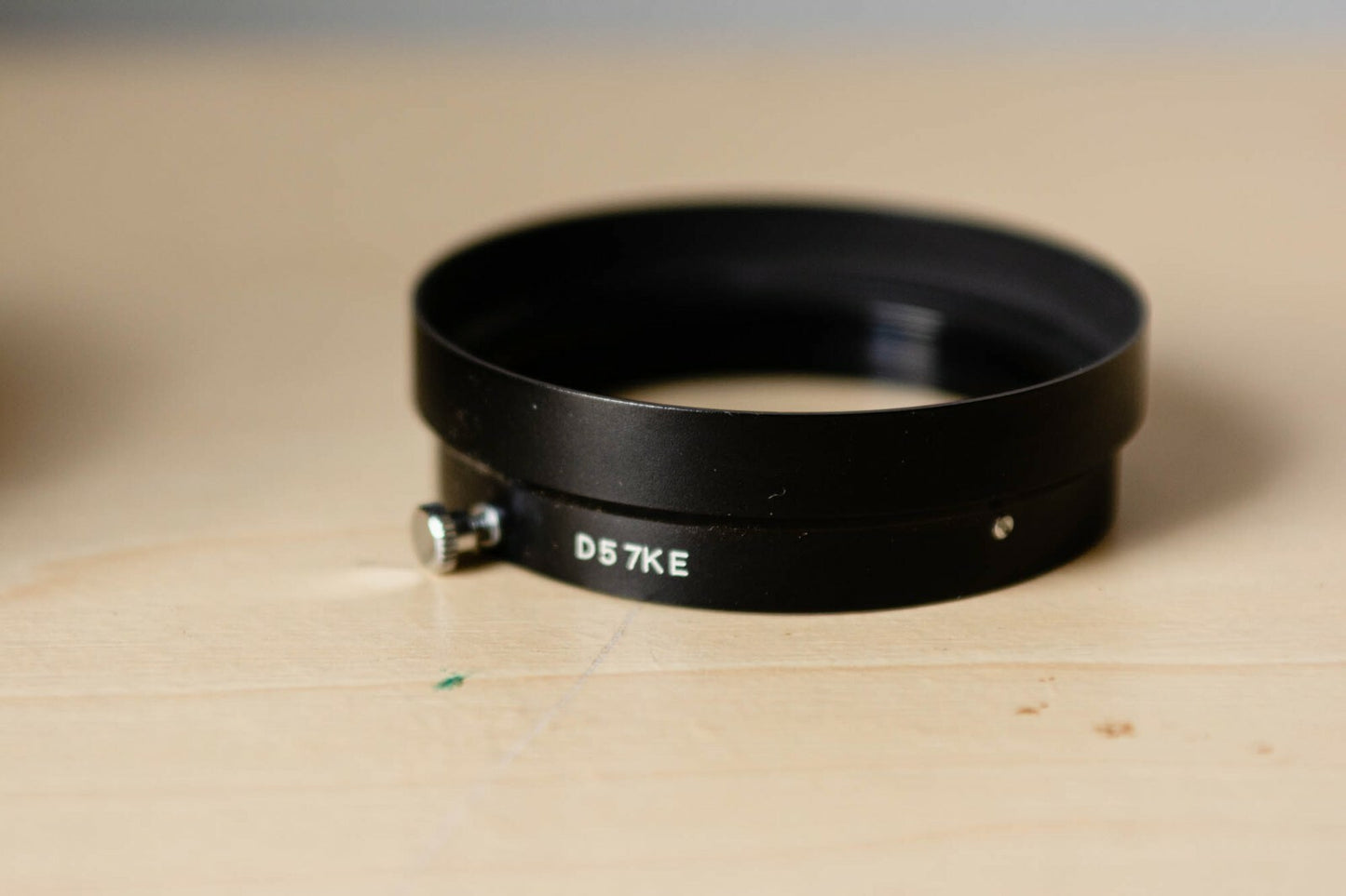 Minolta D57KE Metal Lens Hood for Minolta-Rokkor-PF 58mm f/1.4 Lens in Leather C