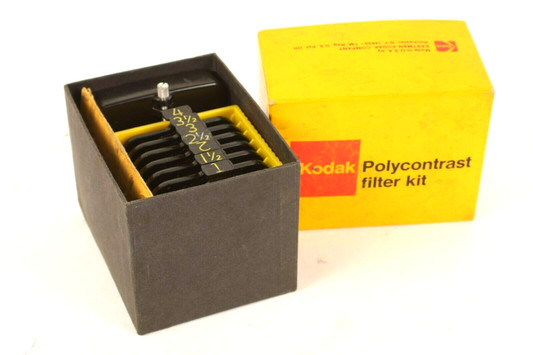 Vintage Kodak Polycontrast Filter Kit with Original Packaging