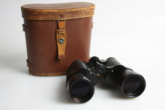 Nippon Kogaku Tokyo J-B7 7X50 Binoculars with Leather Case