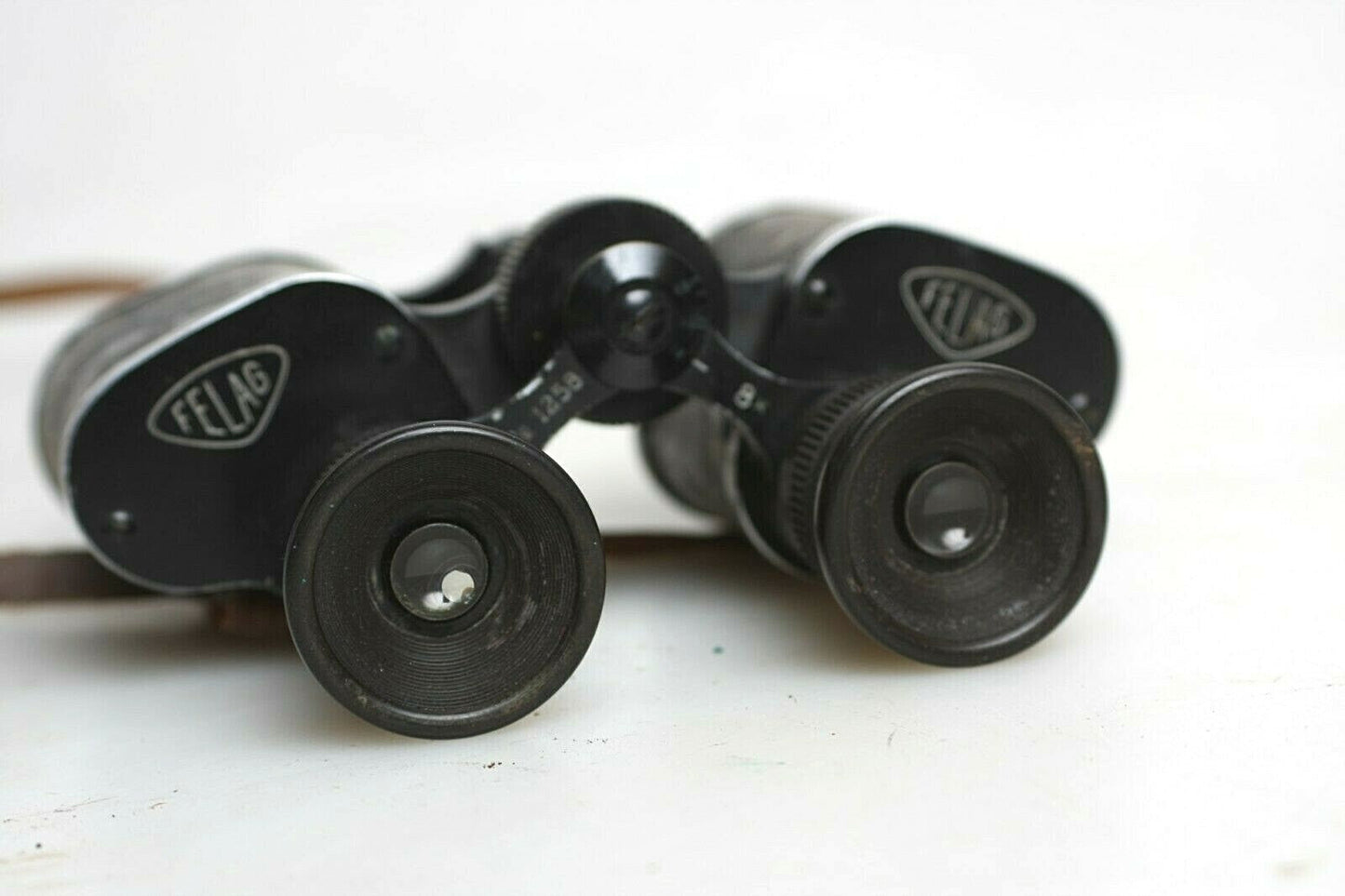 Antique Felag 8x Binoculars #1258 with Case