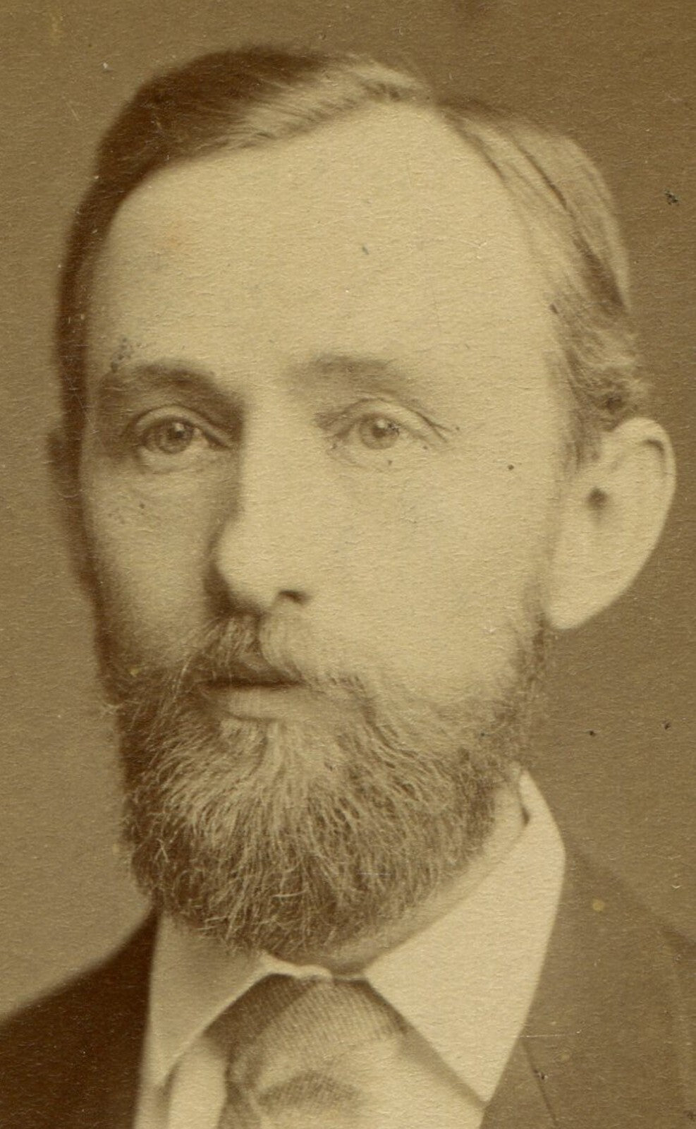 MAN WITH LONG FACE AND LONG TIE. CDV. GERMANY.
