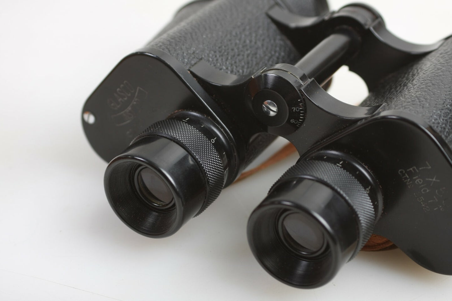 Vintage Travel Binoculars with Case and Strap