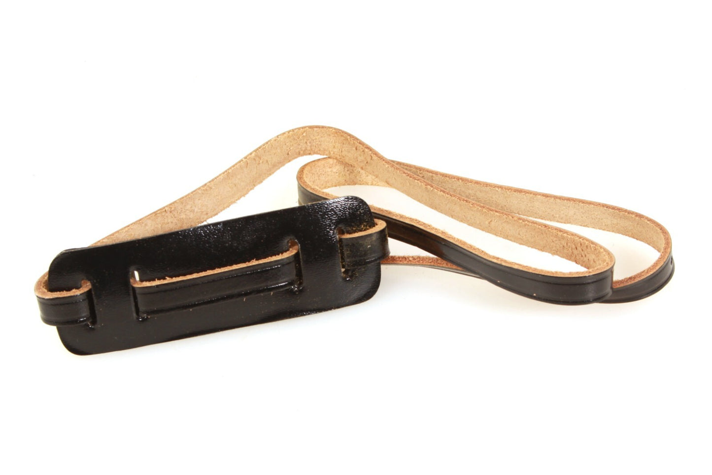 Camera Strap Black Thin Leather 1950s