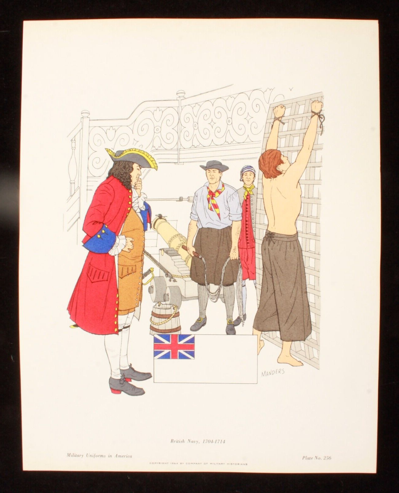 British Navy 1704-1714 Illustration 11x14