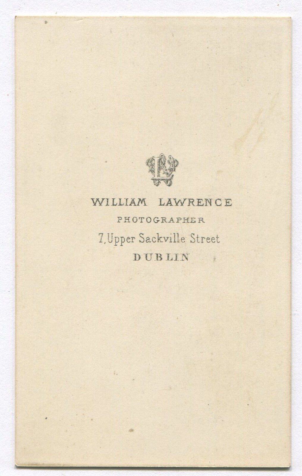 YOUNG BOY, RELAXED STANDING POSE. CDV. DUBLIN, IRELAND.