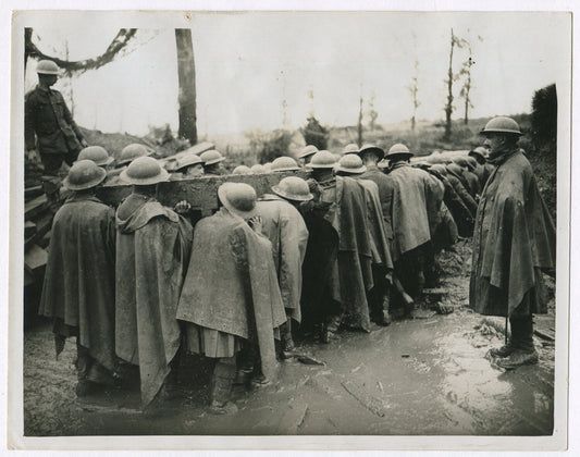 British Troops Carrying Bridge to the Yser WWI 8x10 Photo Reprint Vintage