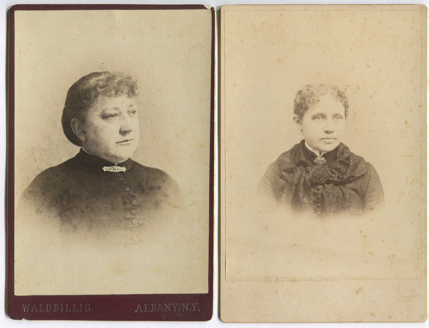 Vintage Portraits 6-Pack: 4 Cabinet Cards from Albany NY, Original Photos,