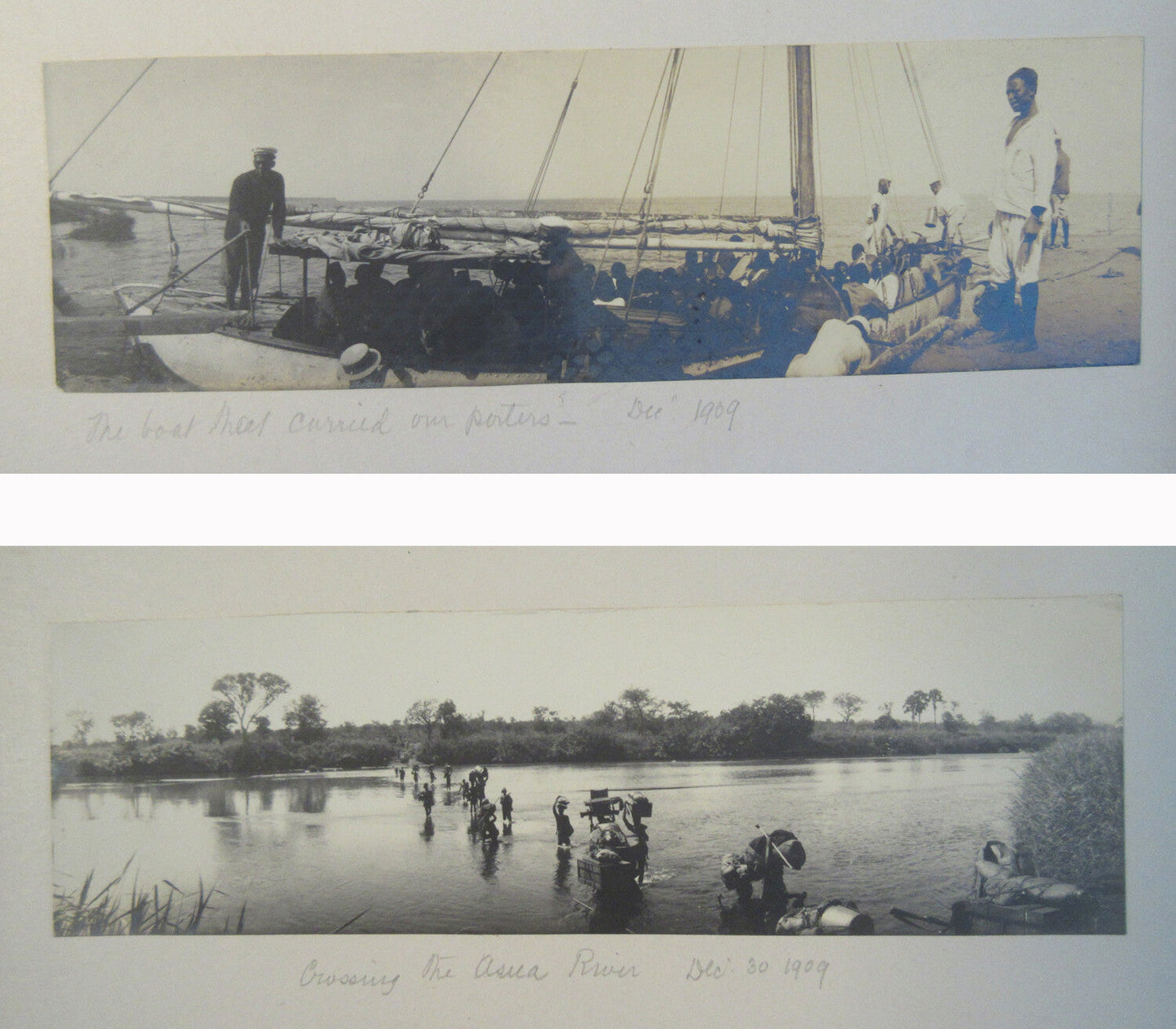 SIR DAVID BRUCE,MILITARY PHYSICIAN. PERSONAL TRAVEL PHOTO ALBUM W/STAMP.