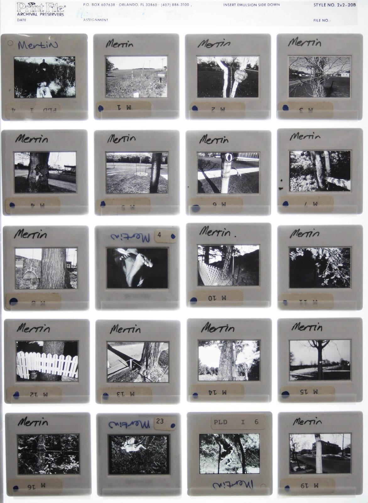 Rodger Mertin Fine Art Photography 35mm Slide Film - Lot of 88