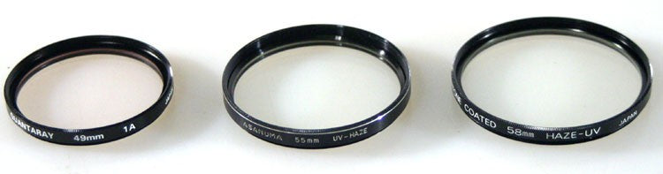 49MM SKY, 55MM   58MM UV FILTERS (SET OF 3)