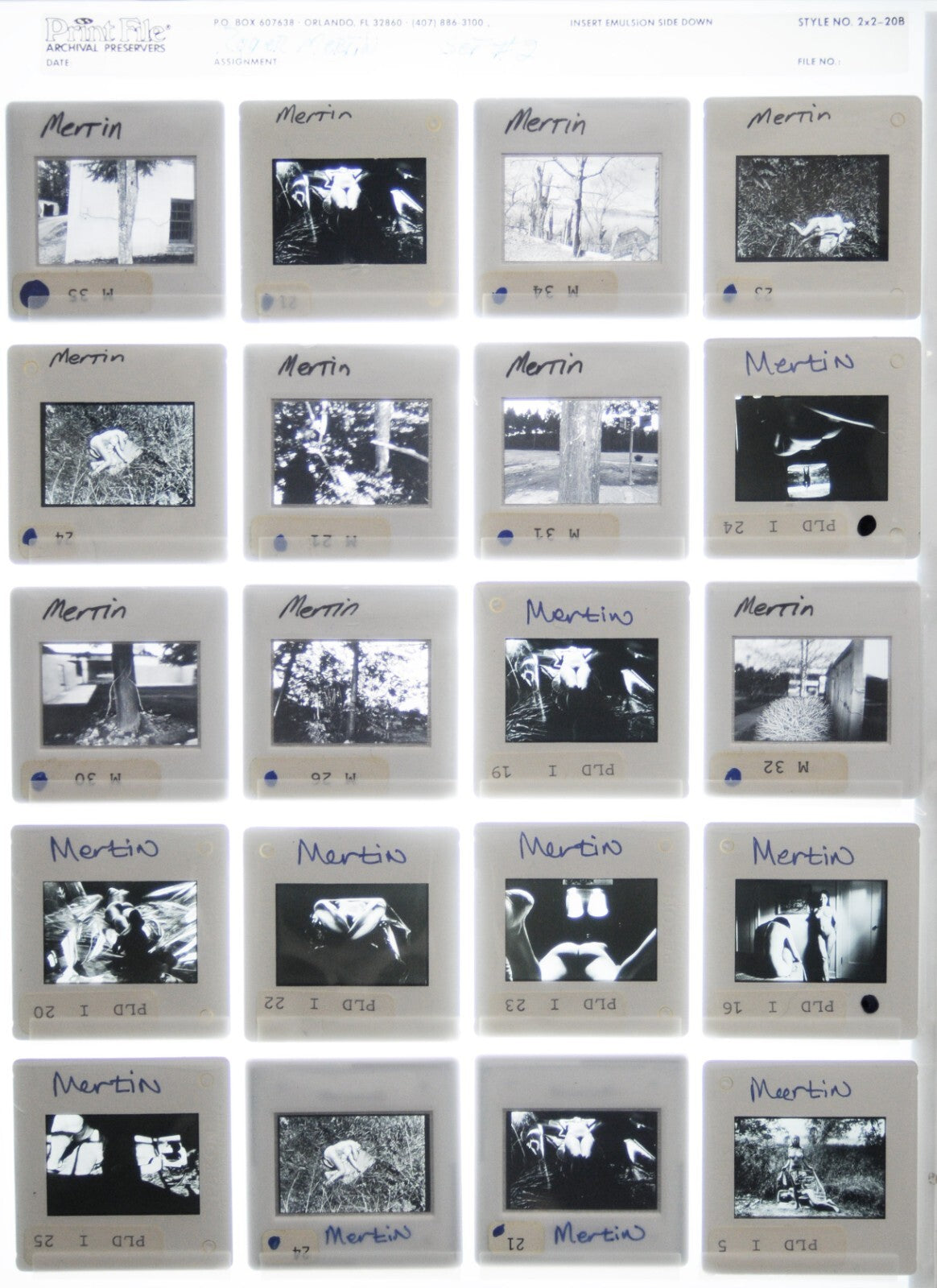Rodger Mertin Fine Art Photography 35mm Slide Film - Lot of 88