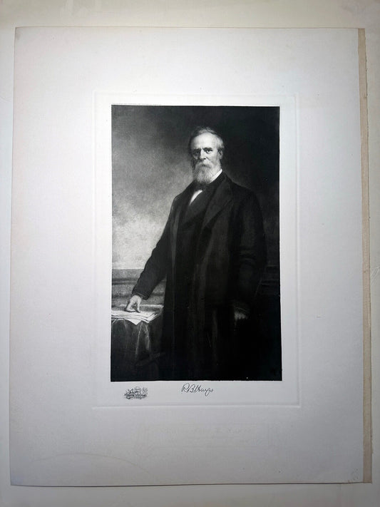 Vintage Rutherford B. Hayes photogravure Official White House Gallery three-part set with dedication by Senator Foraker