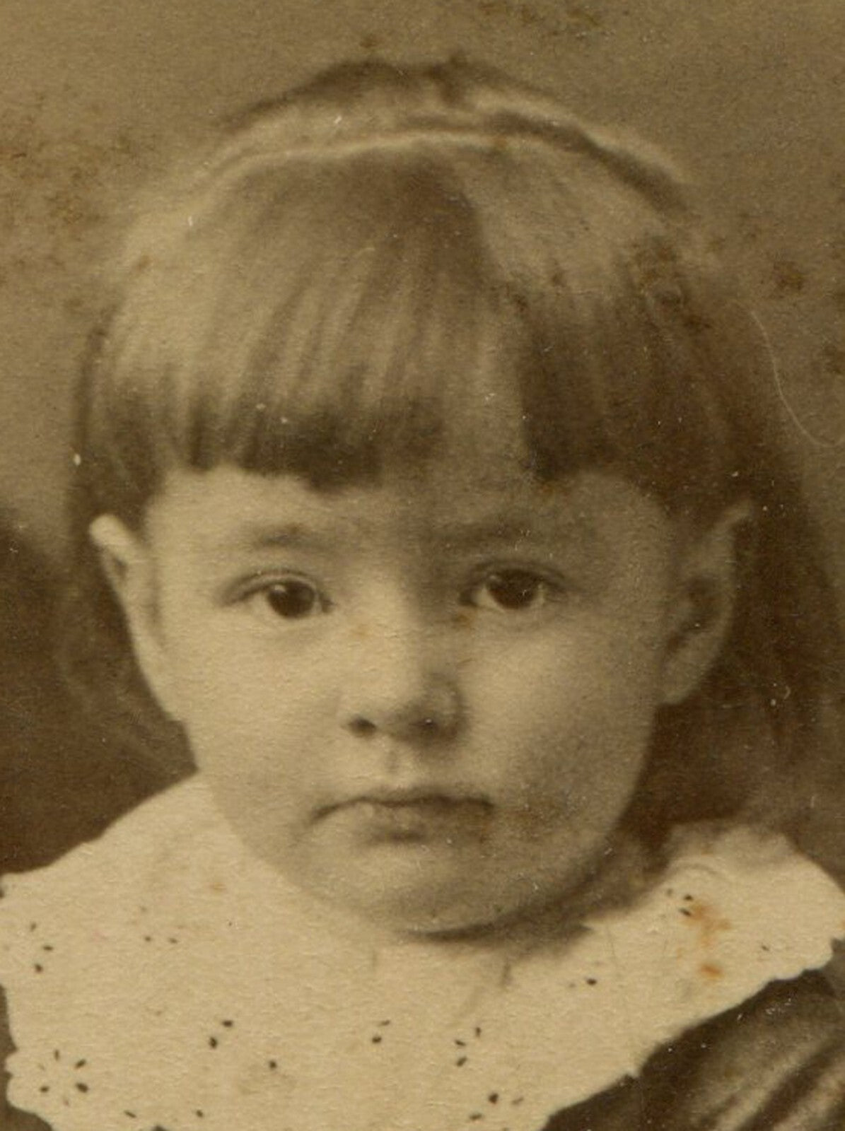 SEMI HIDDEN MOTHER W/TODDLER ON LAP. CDV.