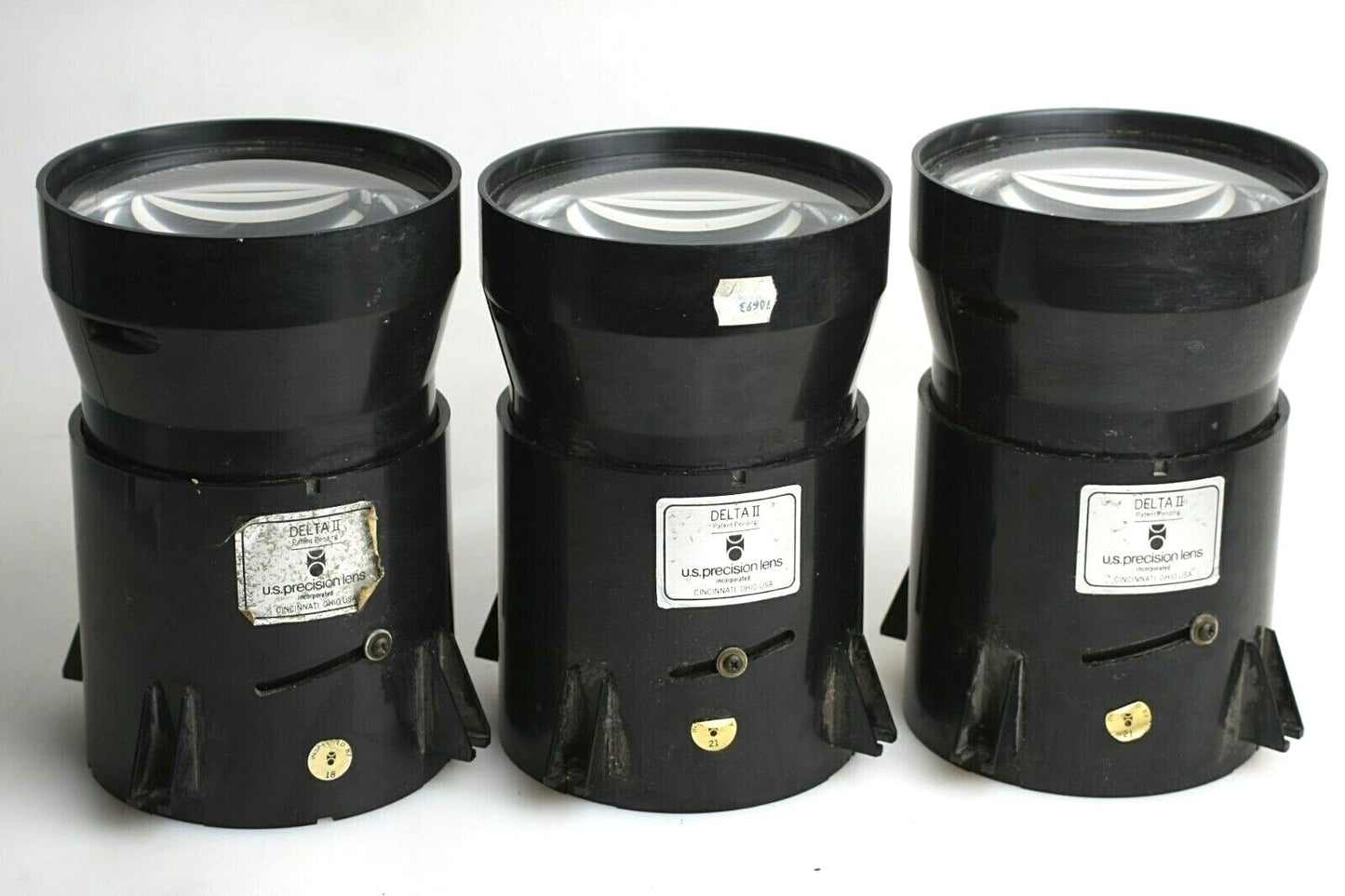 Vintage Cinabeam Delta II precision Lens - Set of 3