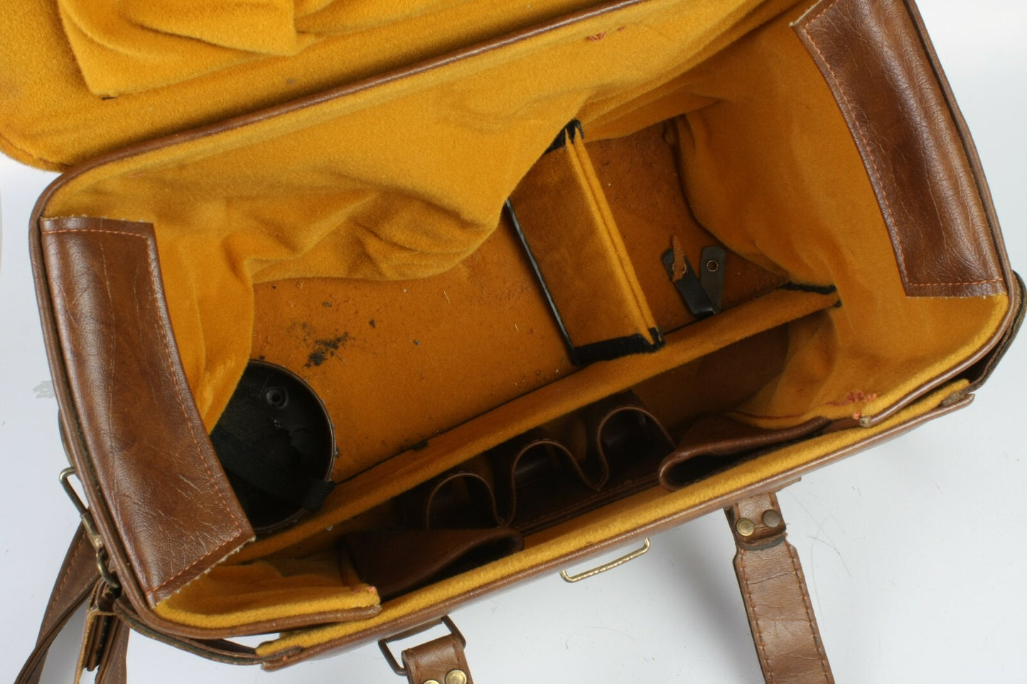 Leather Vintage Camera Bag with Camera Case