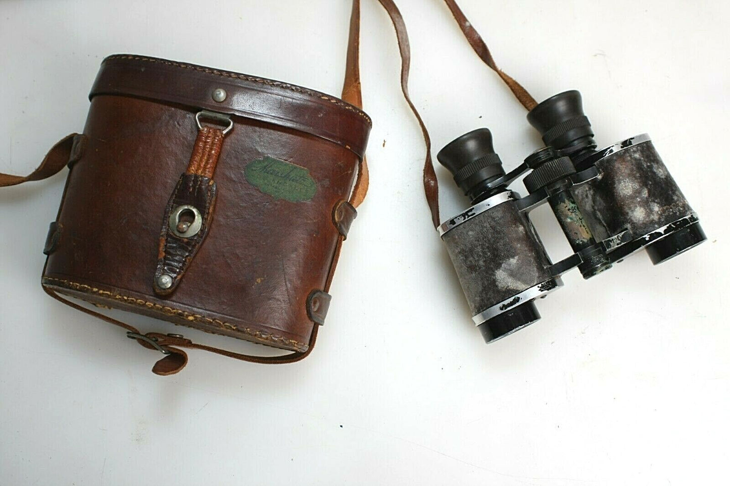 Antique Felag 8x Binoculars #1258 with Case