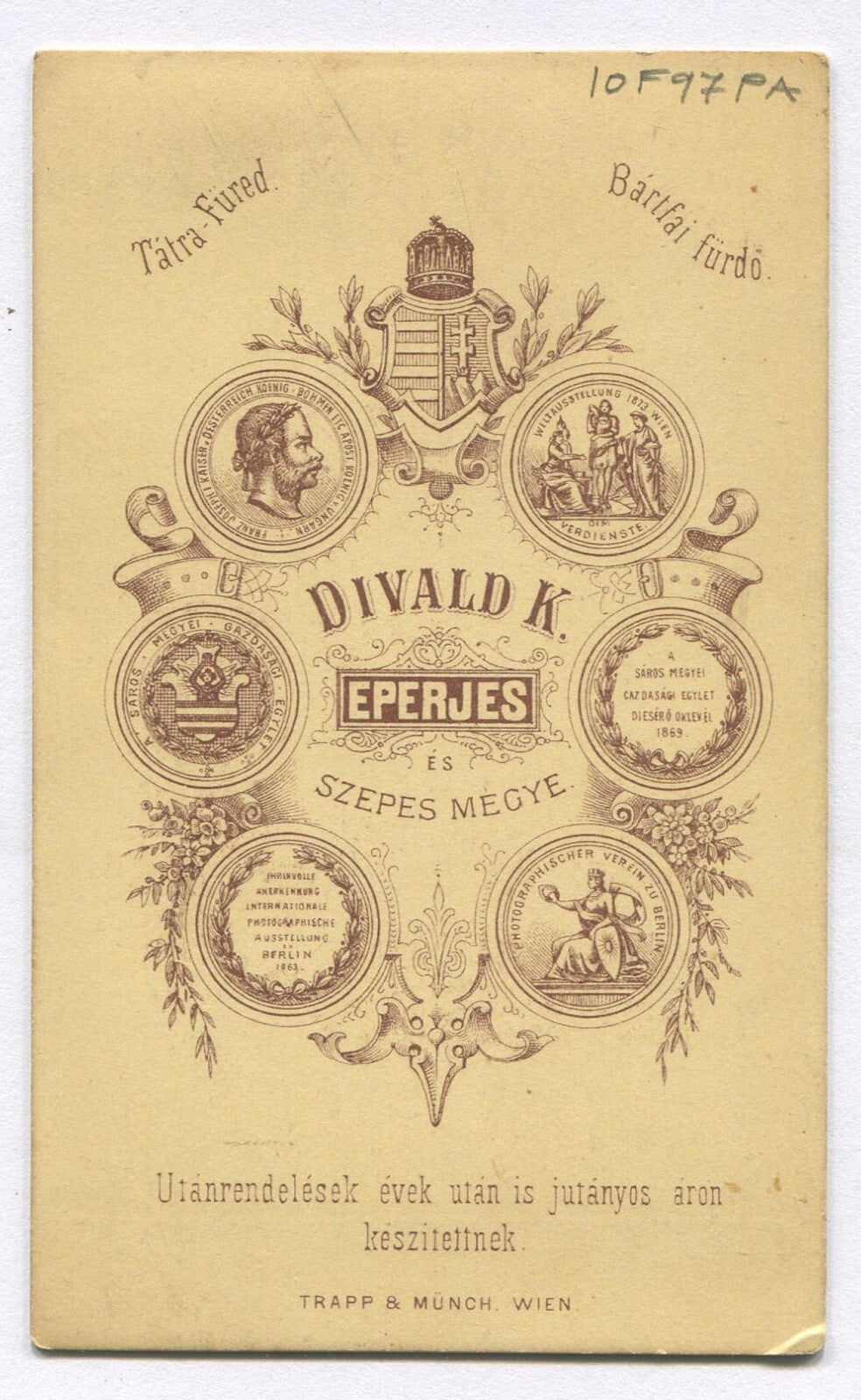 VERY YOUNG BROTHERS POSED HOLDING HANDS. CDV. WIEN, AUSTRIA.