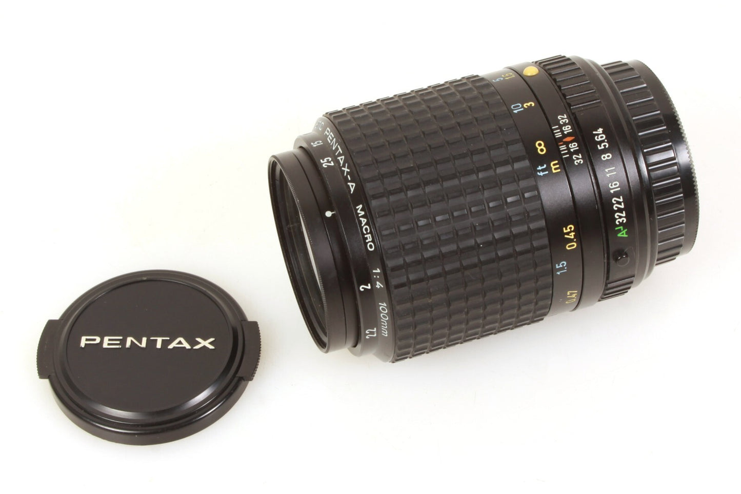 SMC Pentax-A Macro 100mm f/4 f4.0 MF Prime Lens w Original Case & 2x Extender