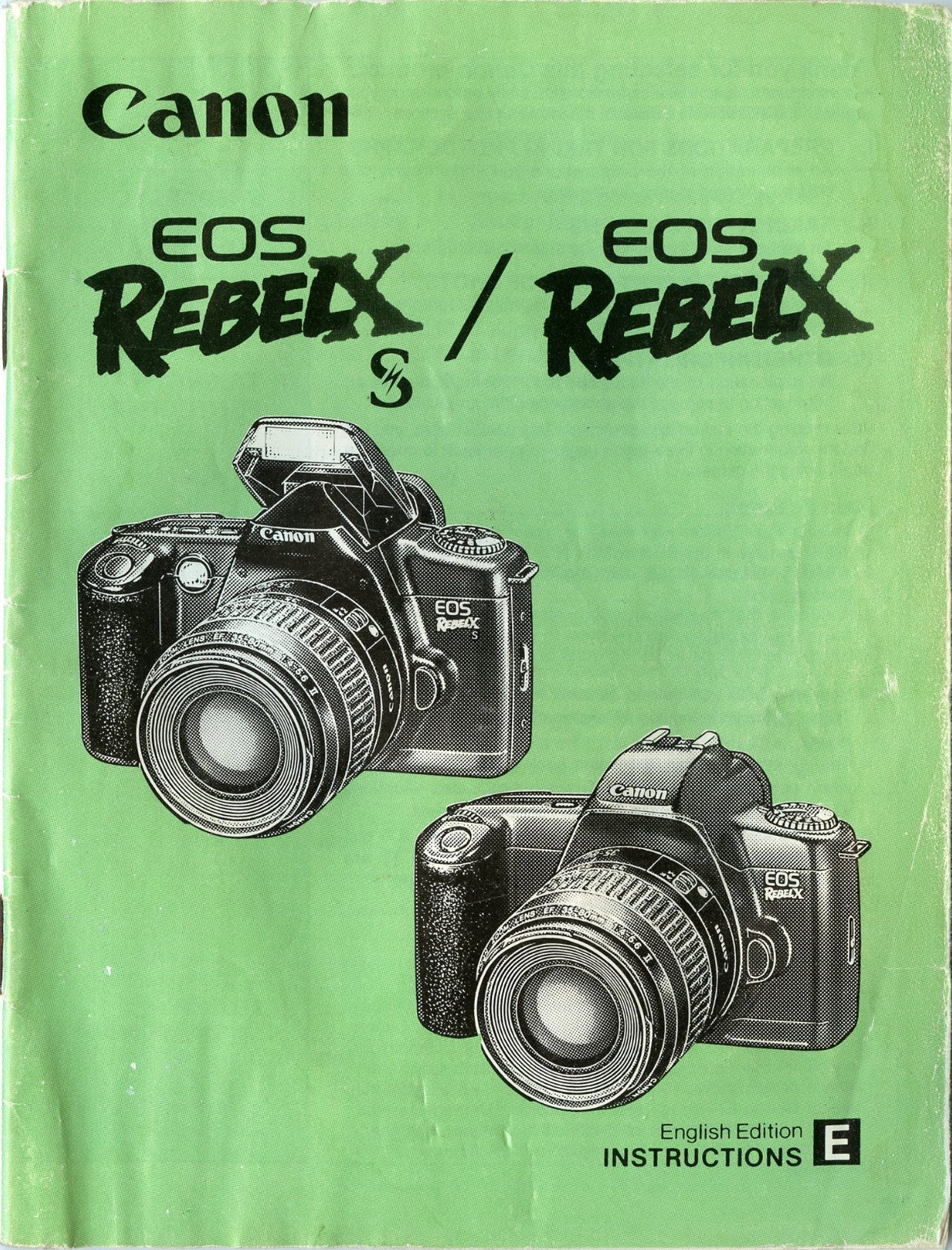 Vintage Canon EOS Rebel X/XS Instruction Manual