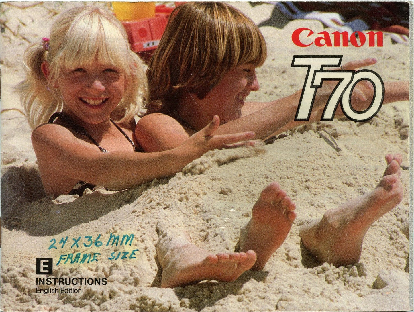 Original Manual for Canon T70 Camera