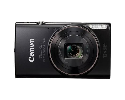 Canon PowerShot ELPH 360 HS A Digital Camera (Black)