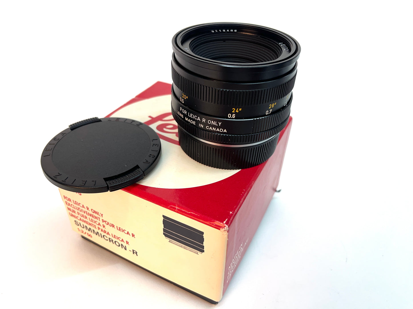Leica Late R-Only Cam 50mm Summicron F/2 New old Stock in Box