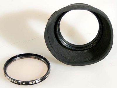 52MM UV FILTER AND LENS HOOD
